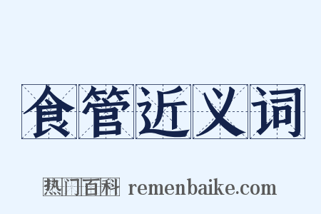 食管近义词是什么意思的图片